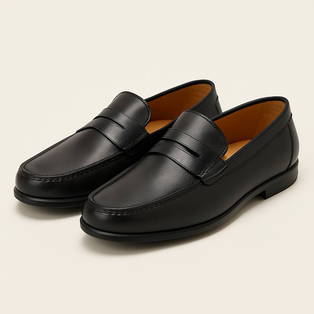 Moucussin Cuir — أسود